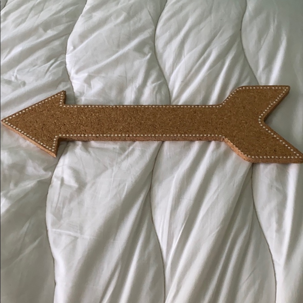 Cork arrow wall decor
